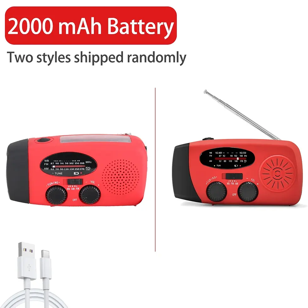 Miniatura: USB Solar Charging Light Outdoor Travel Portable Rechargeable FM/AM Radio