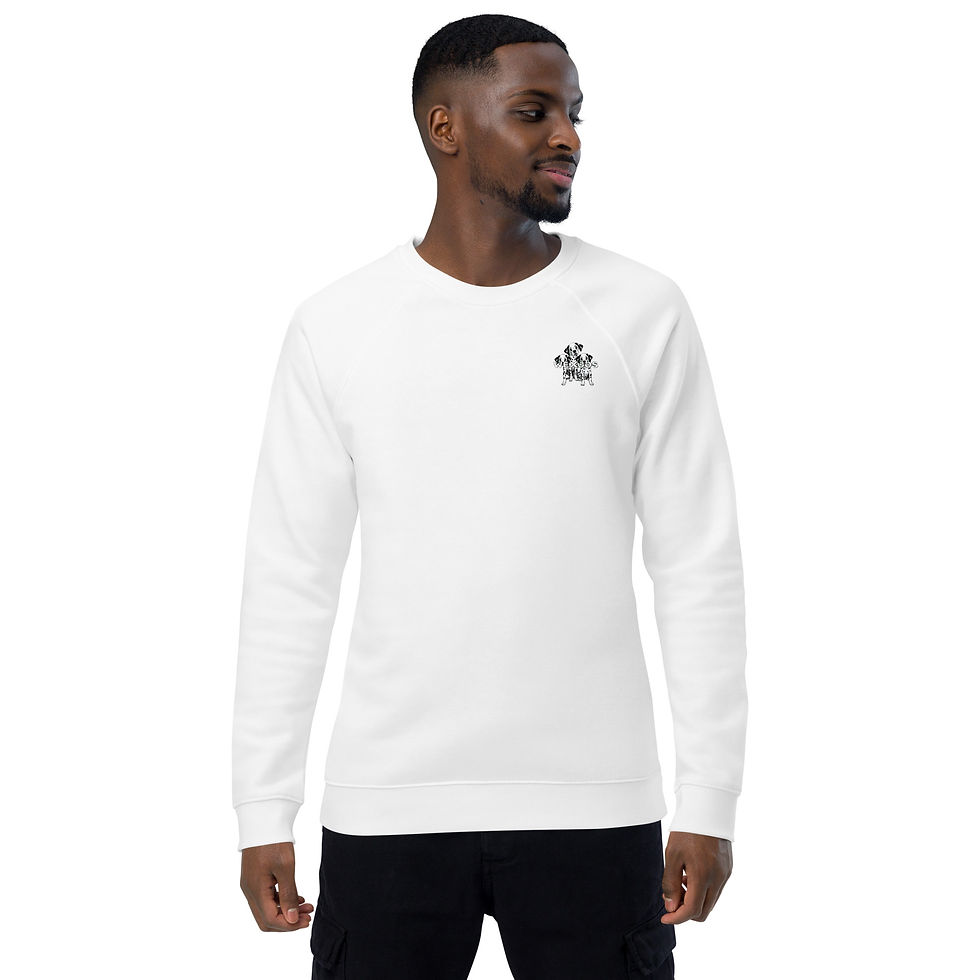 Miniatura: Sudadera unisex orgánica raglán WEXOOS®