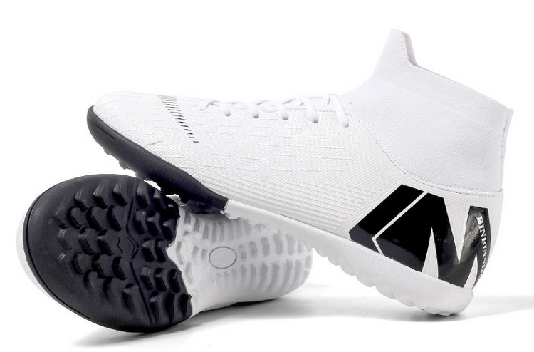 Thumbnail: Mens Soccer Cleats High Ankle Long Spikes Outdoor Boots for Men