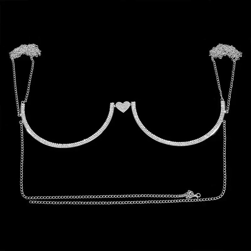 Miniatura: Stonefans Red Heart Bra Chain