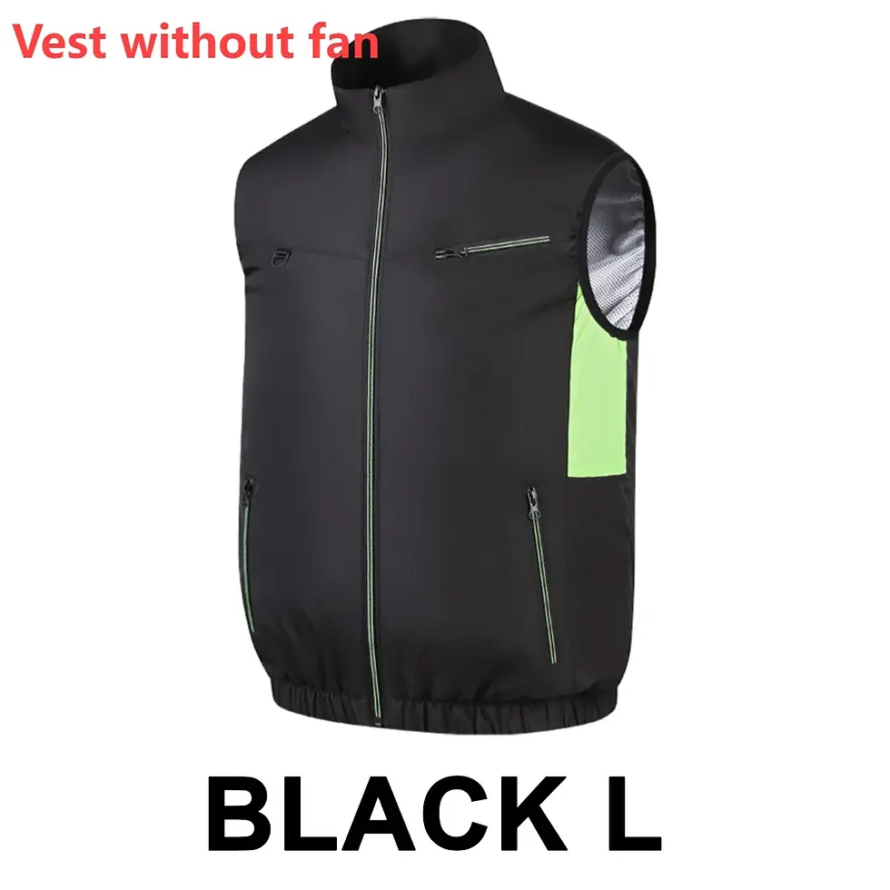 Miniatura: New Cooling Vest Ice Fan Air Conditioner Clothes Breathable Sleeveless Workwear