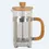 Thumbnail: High-strength borosilicate glass French press coffee maker with bamboo lid