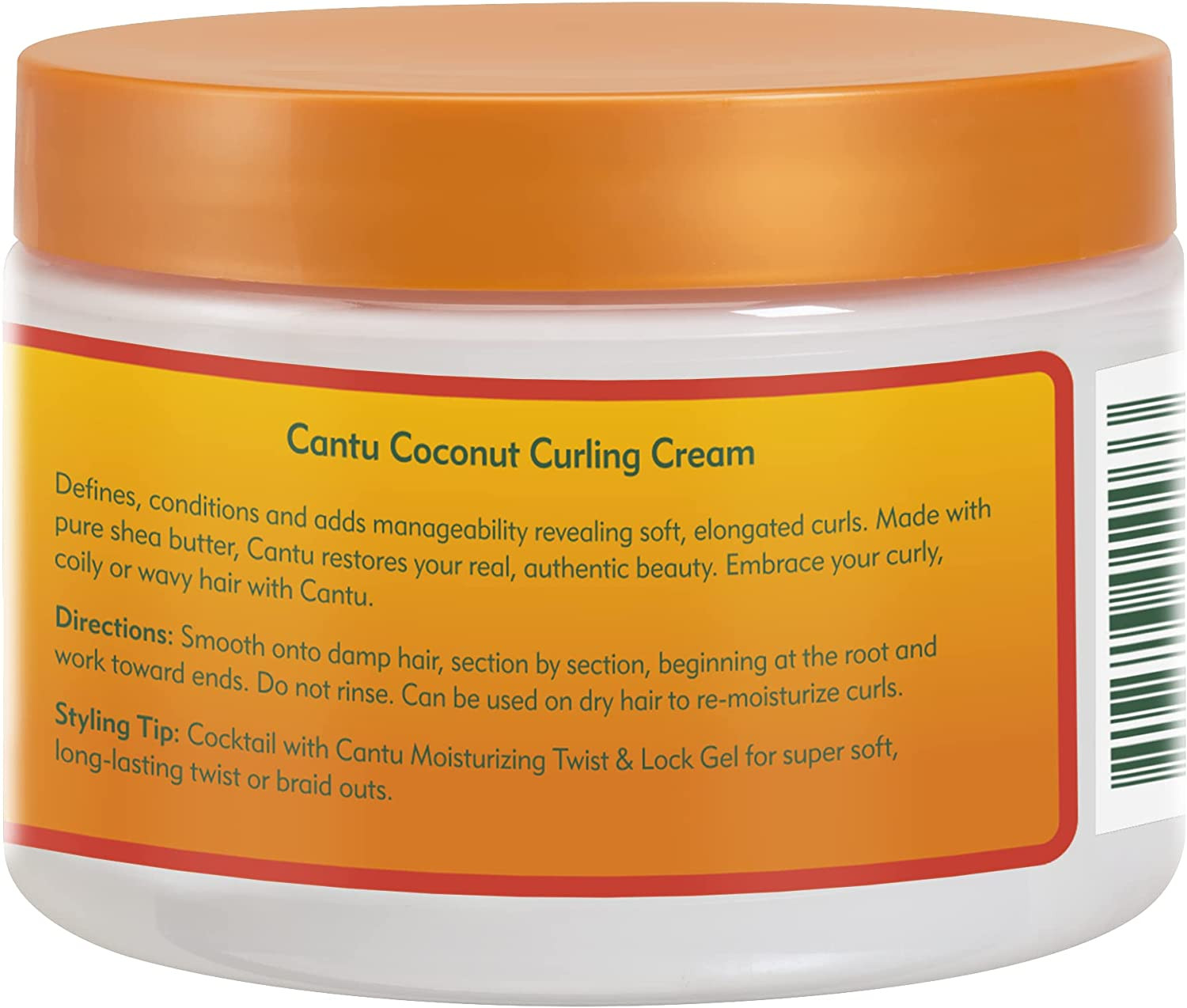 Zahara's Cantu Shea Butter for Natural Hair Coconut Curling Cream 12 oz.