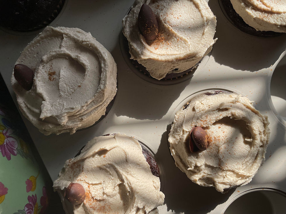 vegan cocoa coffee cupcake