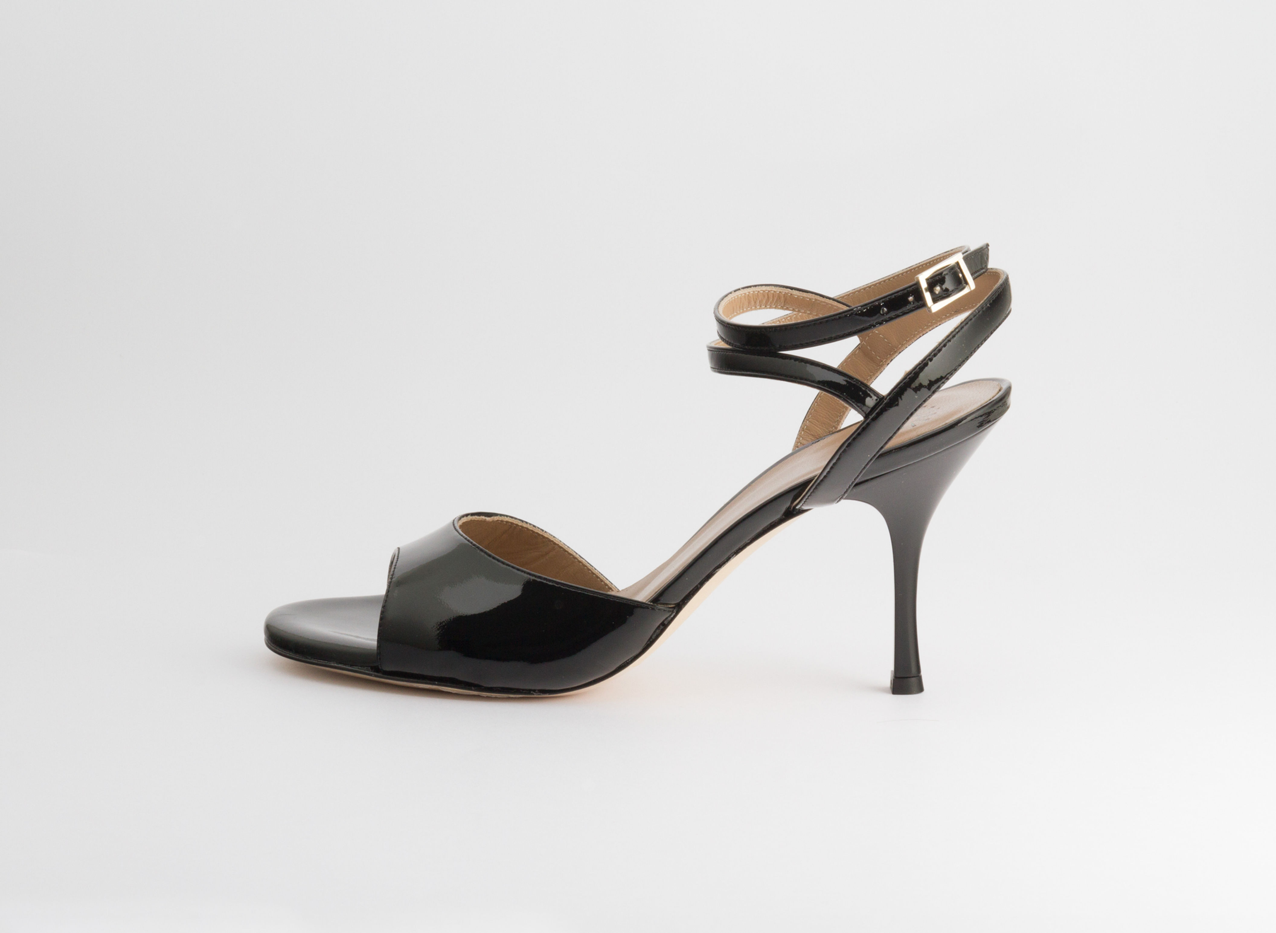 Grace cuir verni noir