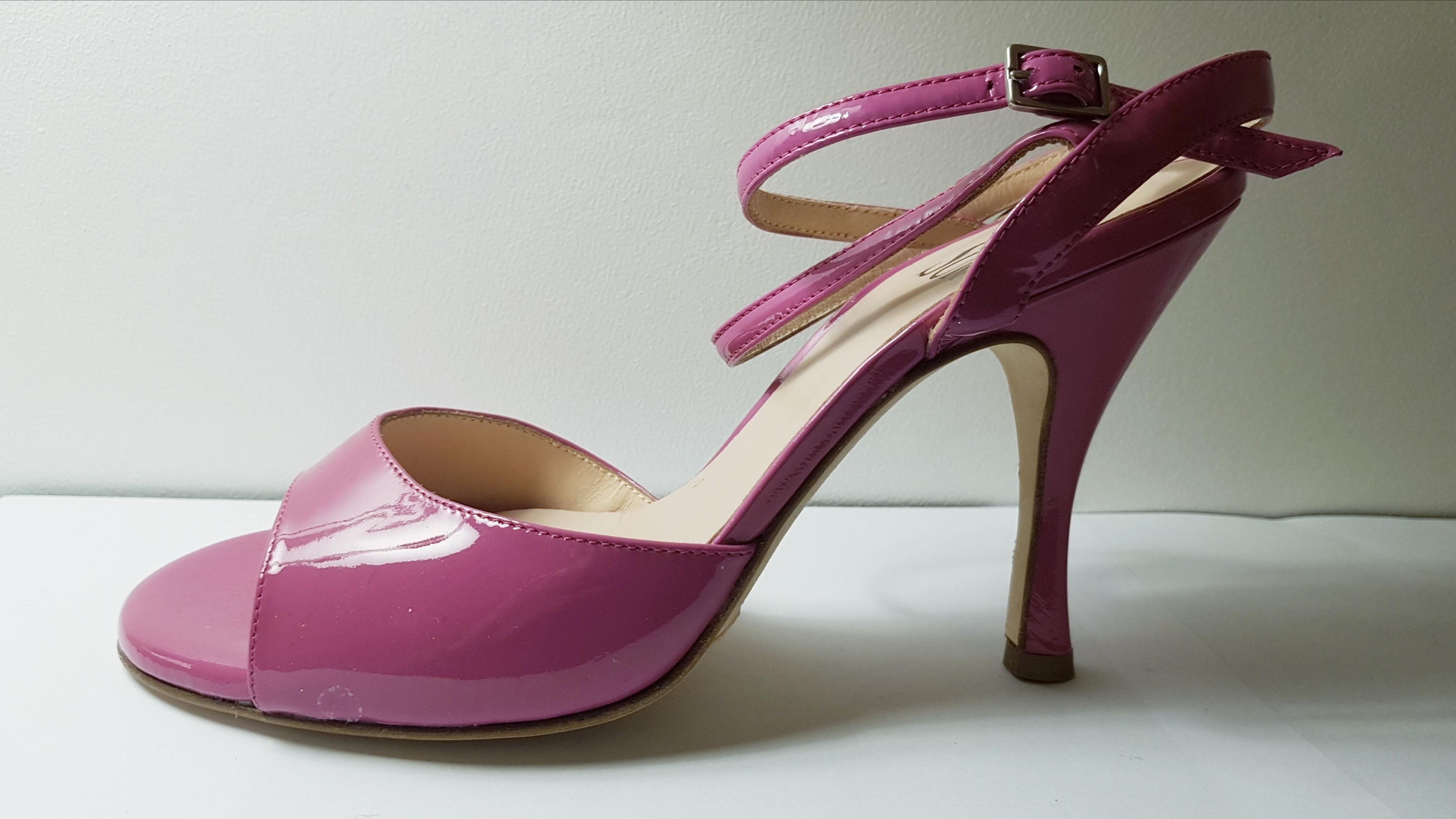 Grace cuir verni rose