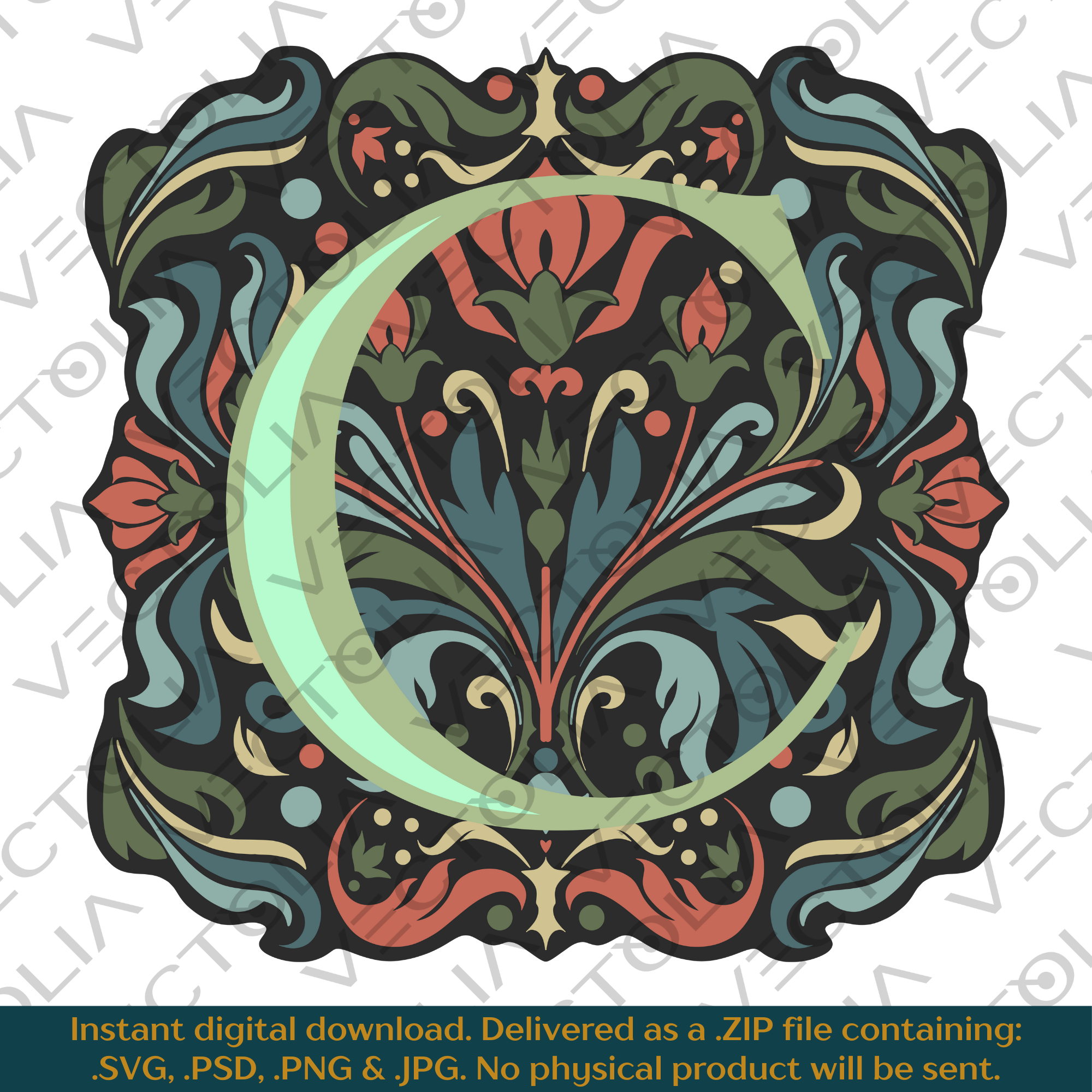 Medieval Manuscript Letter C