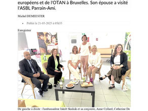 Visite de Madame Pavlova, l'épouse du président tchèque