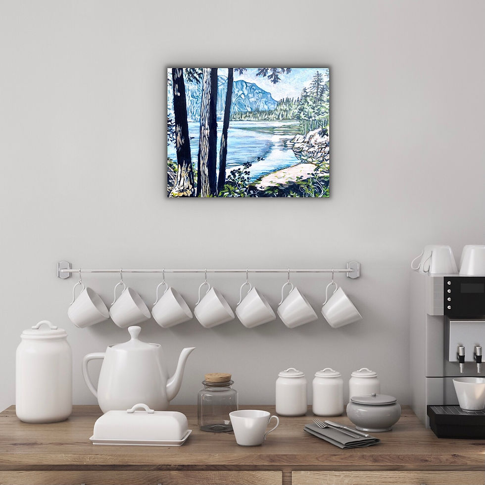 Thumbnail: “Cawley Point” 11″ X 14″ ORIGINAL ACRYLIC PAINTING