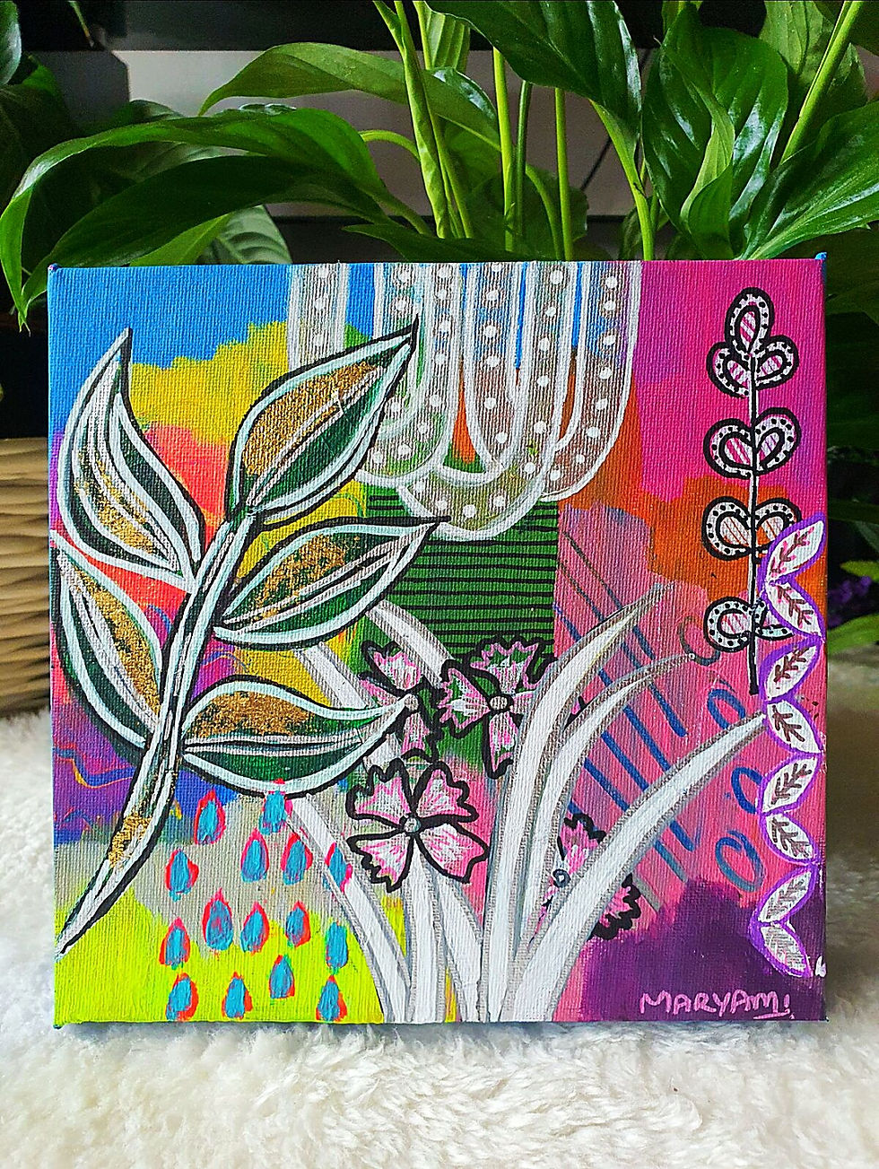 Thumbnail: Spread Joy Acrylic on Canvas                                      🎈Available 🎈