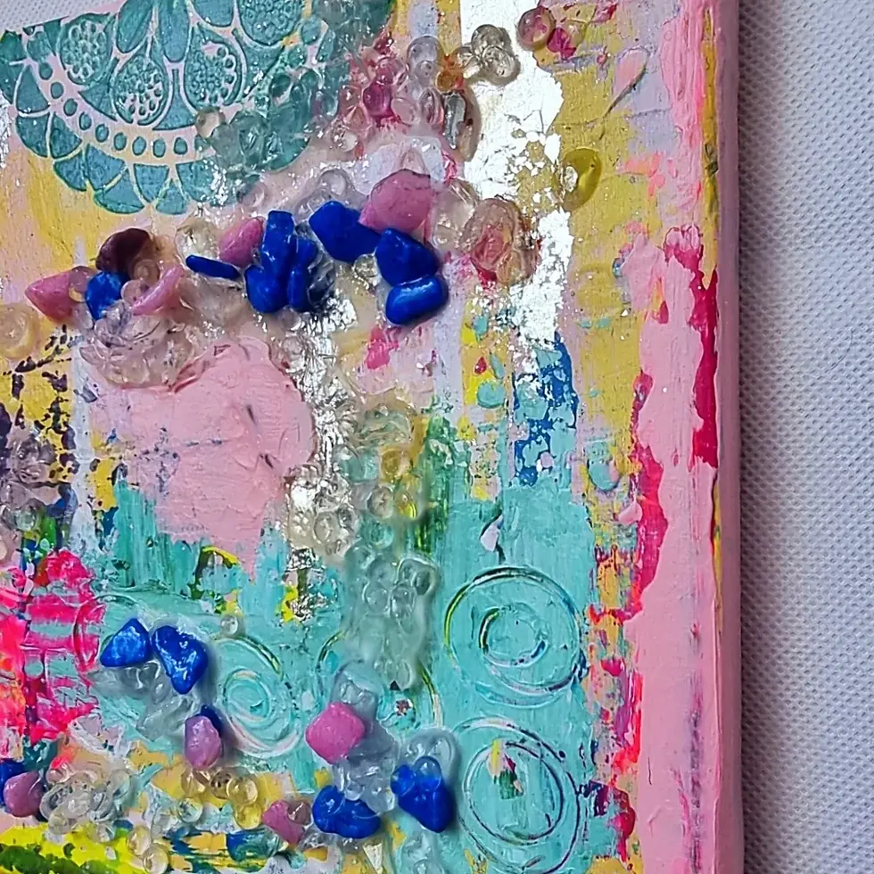 Thumbnail: Pink Oxygen Original Art, painting wall art, wall decor