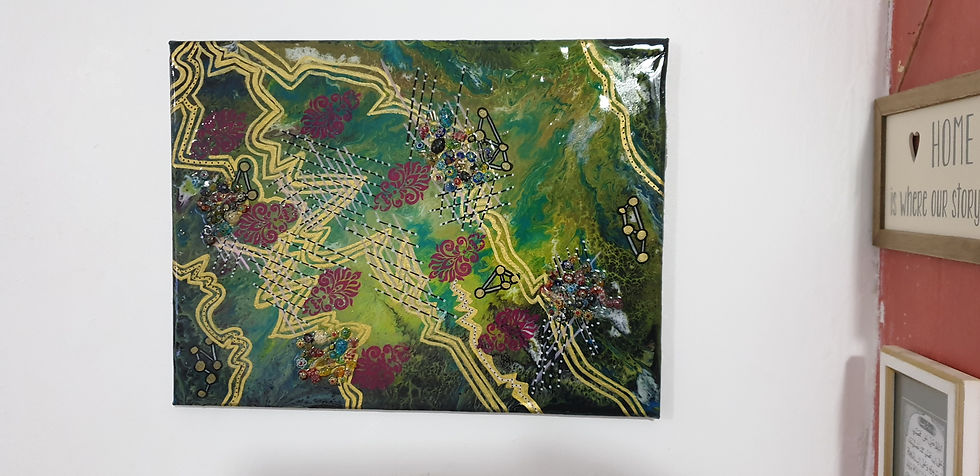 Thumbnail: "Jungle Stories" Resin Art