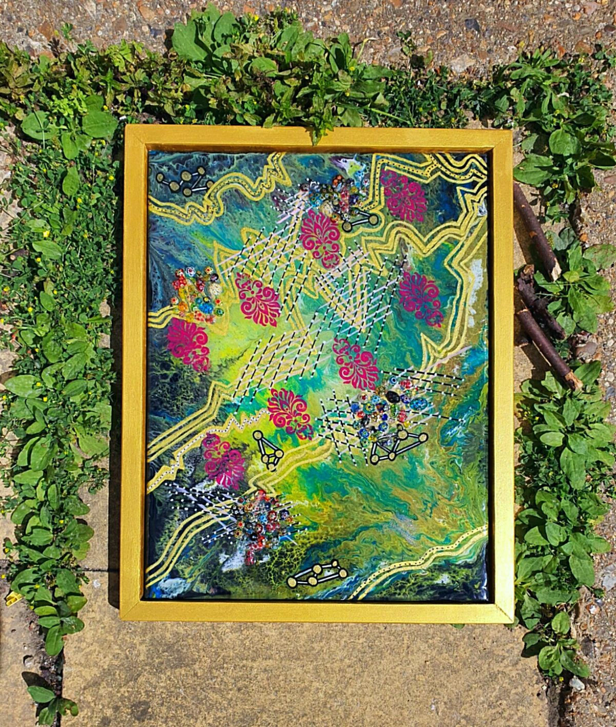 "Jungle Stories" Resin Art