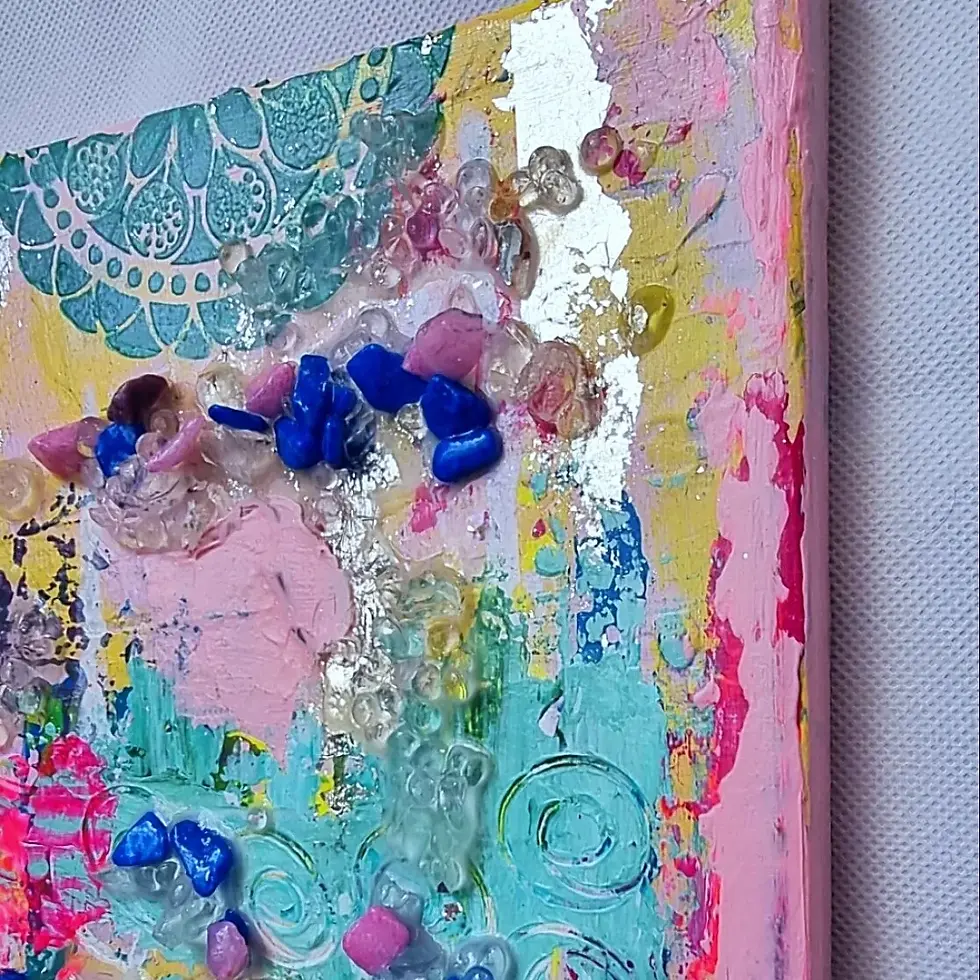 Thumbnail: Pink Oxygen Original Art, painting wall art, wall decor