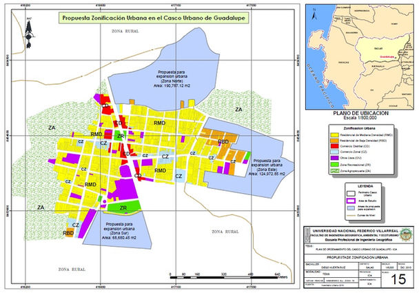 Plano Temático de Zonificación Urbana