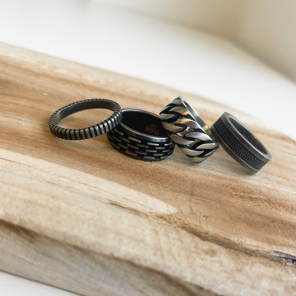 Miniaturbild: Edelstahlring mit Patina