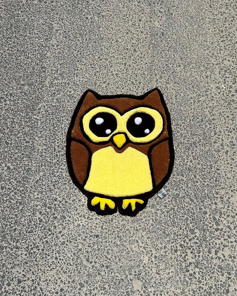 owl tufted rug