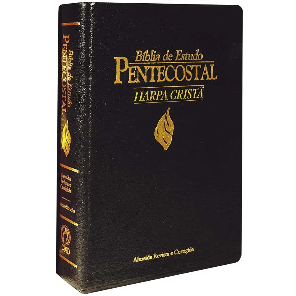 Bíblia de Estudo Pentecostal | ARC | Harpa | Preta