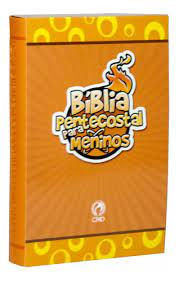 Bíblia Pentecostal Para Meninos / CPAD / Capa Luxo Alaranjada