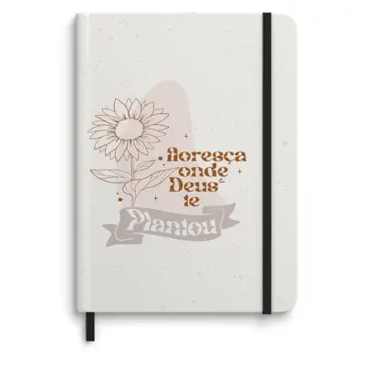 Caderno Moleskine | Com Pauta | Floresca Onde Deus Te Plantou