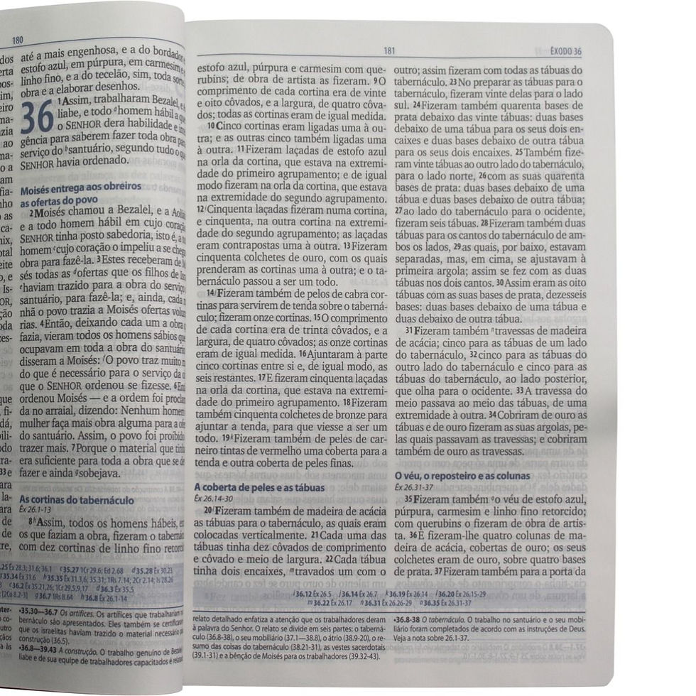Miniatura: Bíblia de Estudo Genebra - Letra Grande  | Capa Luxo Preta