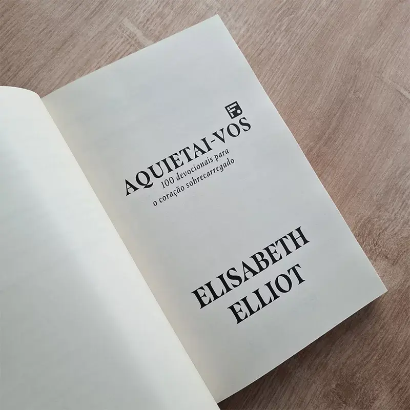 Miniatura: Devocional Aquietai-vos | Elisabeth Elliot