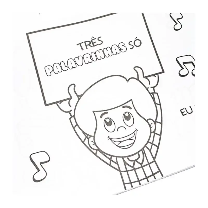Miniatura: 3 Palavrinhas - Colorindo com amor