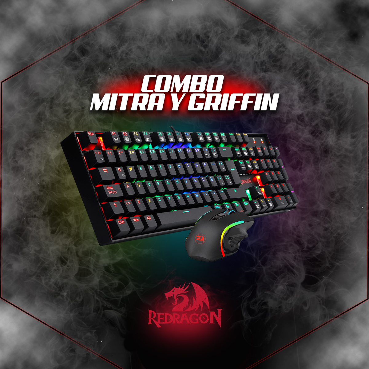 Combo MITRA GRFFIN K551RGB - BA - SP