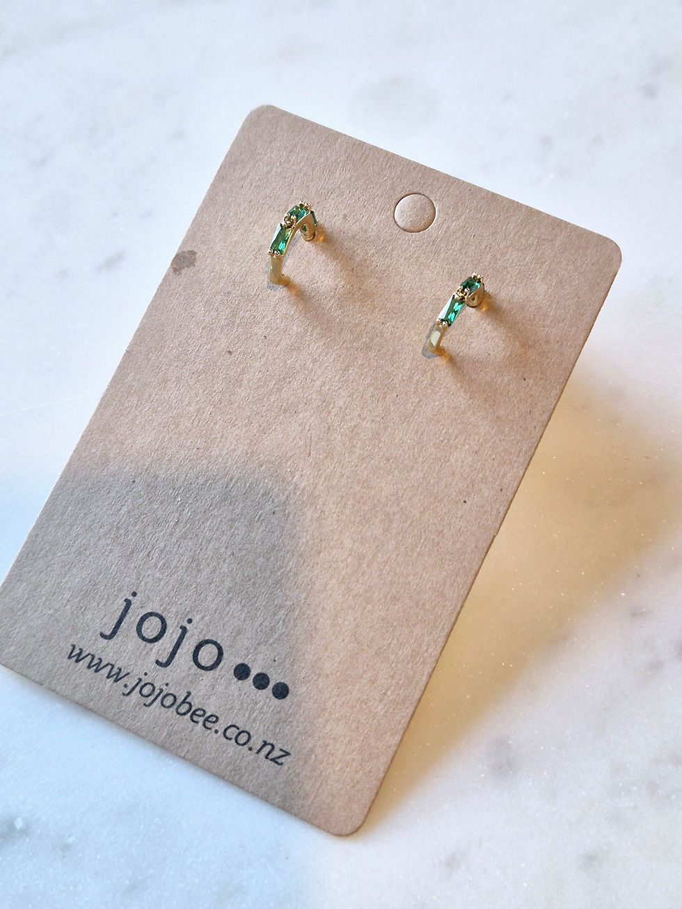 Thumbnail: Grace Petite Gem earring, hoop shape 