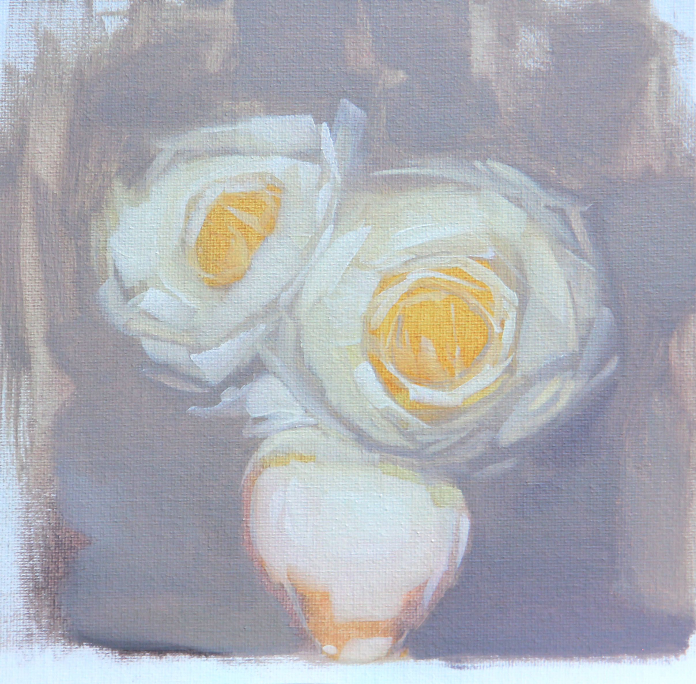 White Vase with Flowers