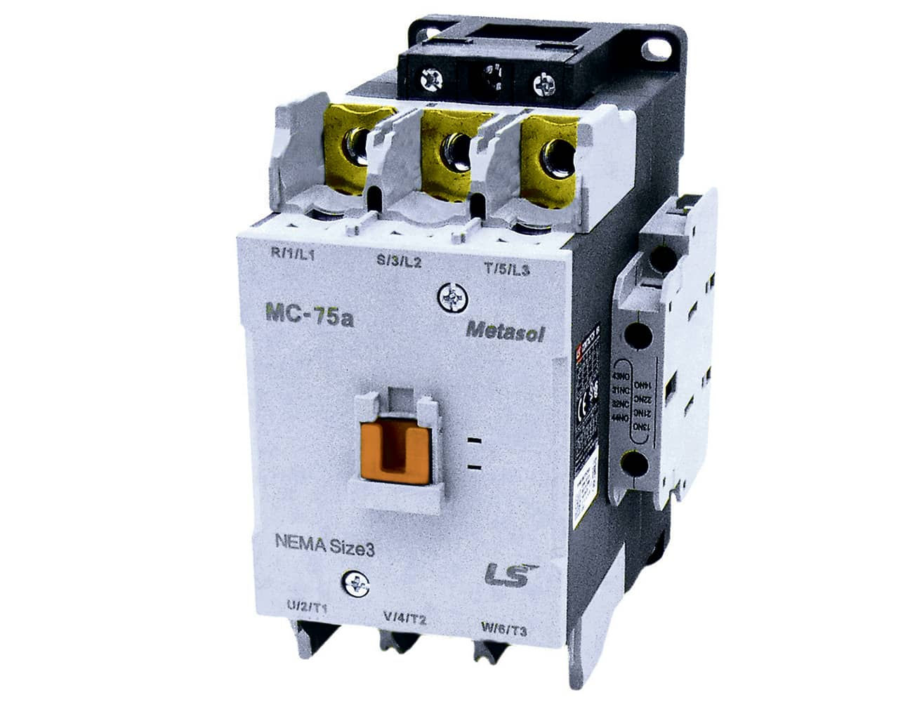 RELAY ΙΣΧΥΟΣ 3P 37KW 230VAC 2NO2NC MC-75a METASOL LG