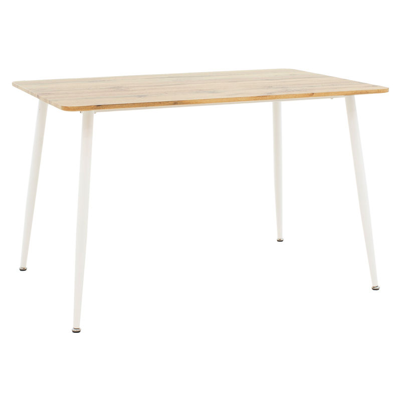 Μικρογραφία: Τραπεζαρία Julita-Cuba σετ 5τεμ pp-mdf σε λευκή-sonoma απόχρωση120x80x75εκ