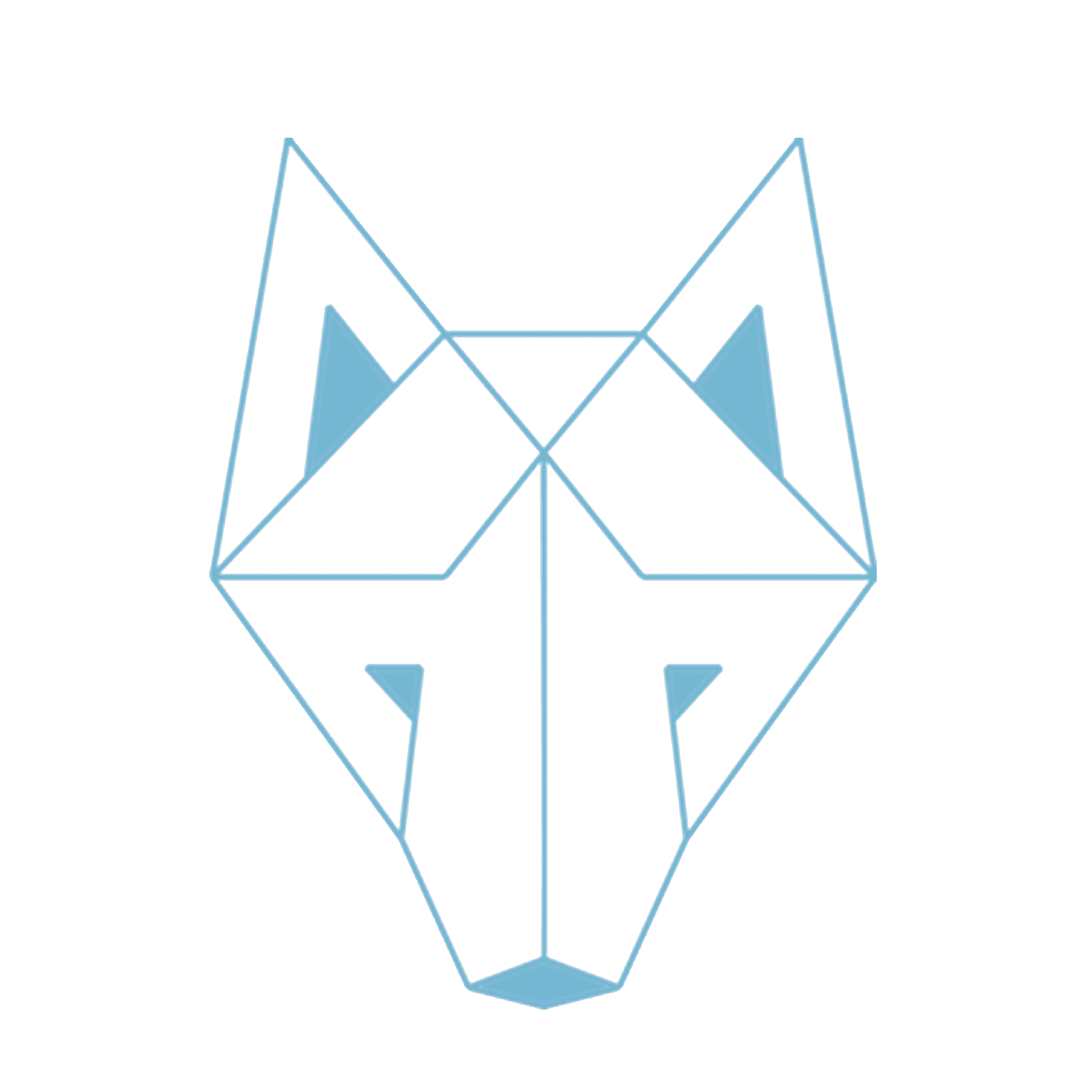 Yvonne Wolf Events Geometric Wolf Logo