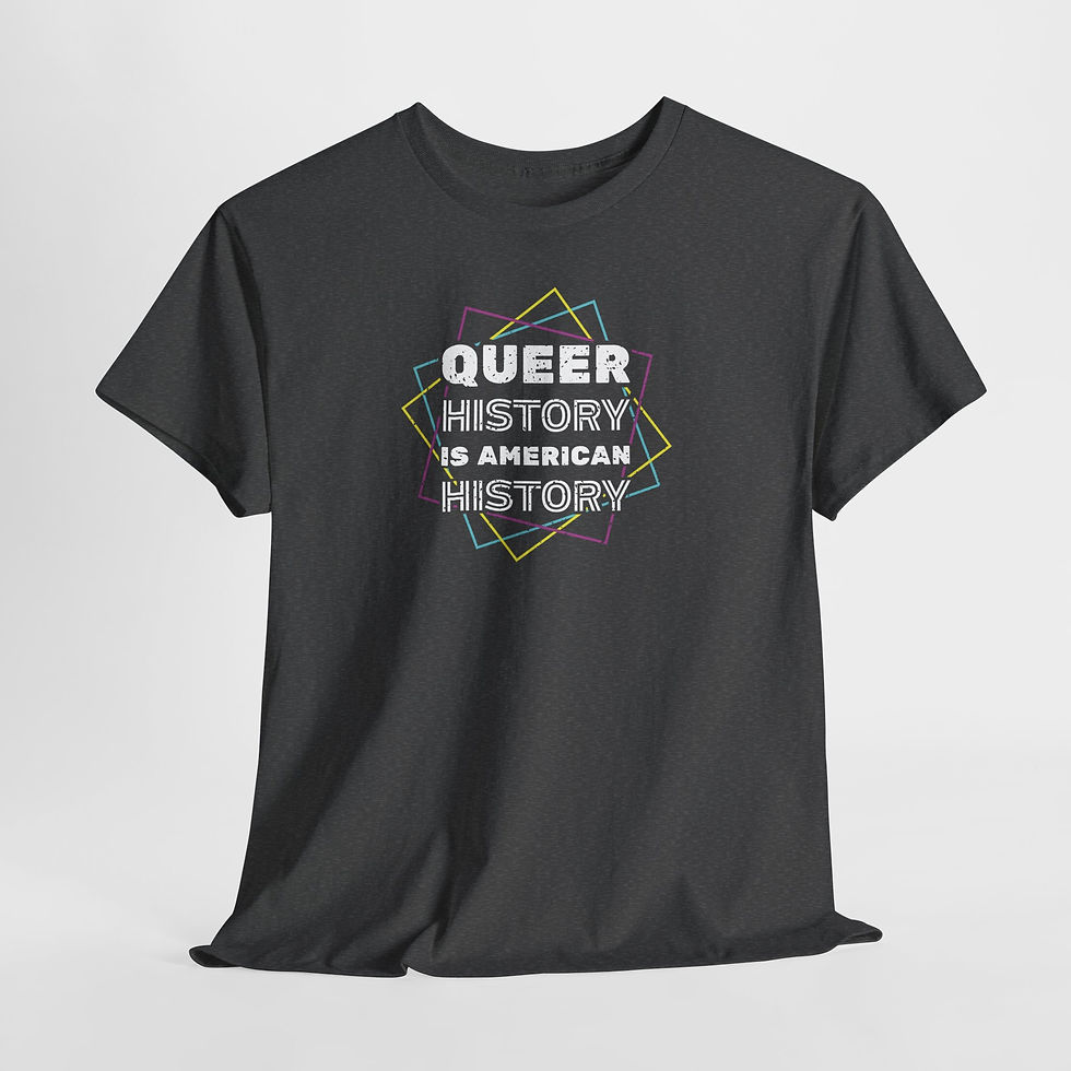 Thumbnail: Queer History Is American History Tee | Gay Pride Graphic