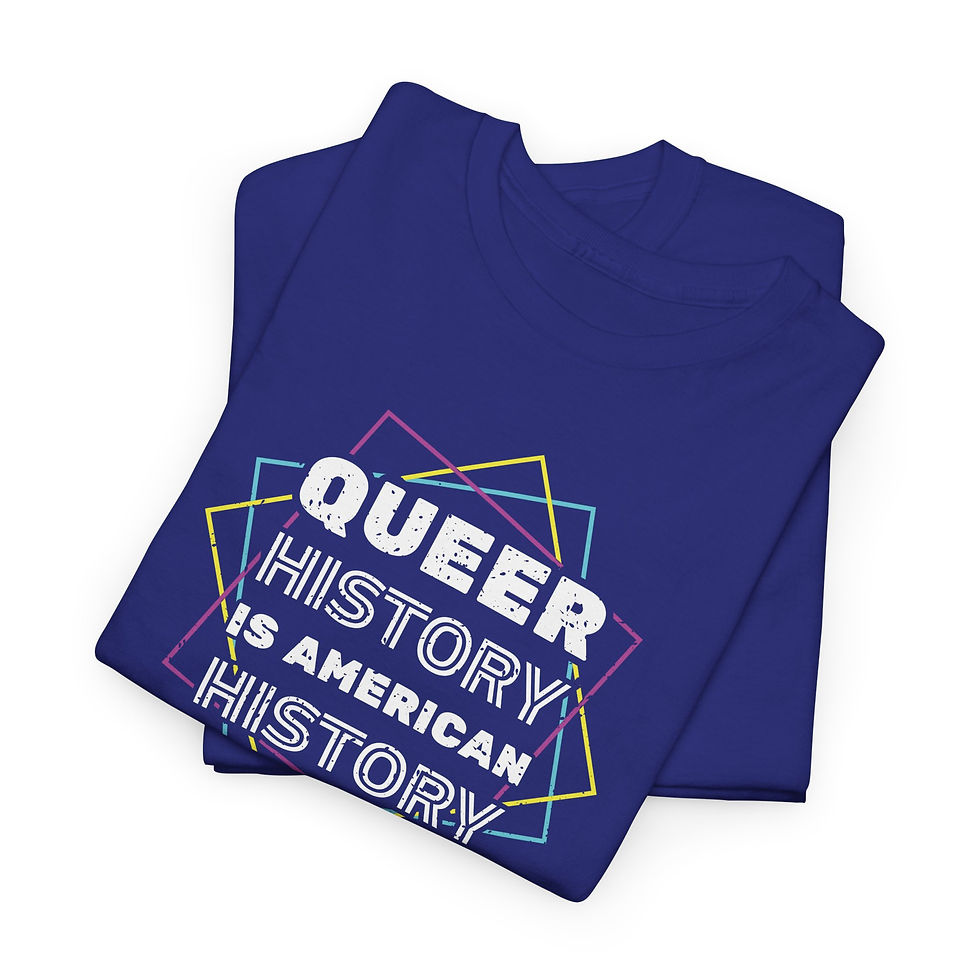 Thumbnail: Queer History Is American History Tee | Gay Pride Graphic