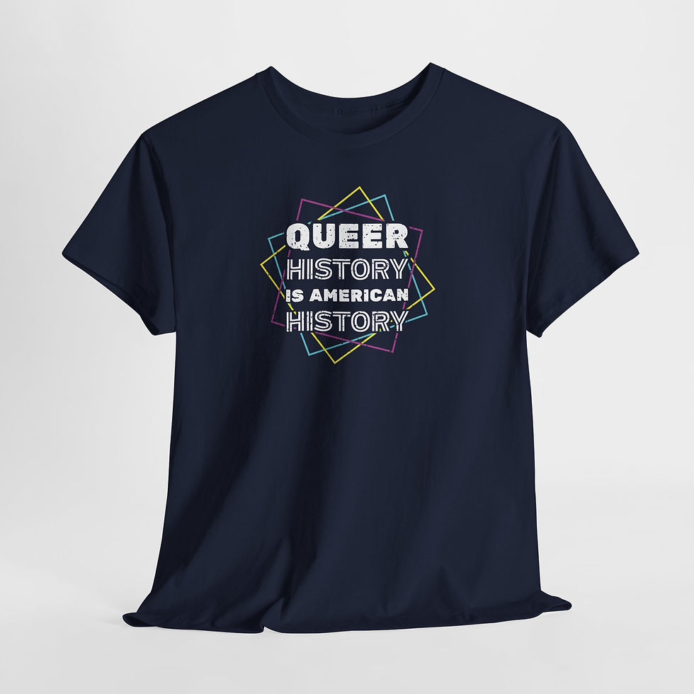 Thumbnail: Queer History Is American History Tee | Gay Pride Graphic