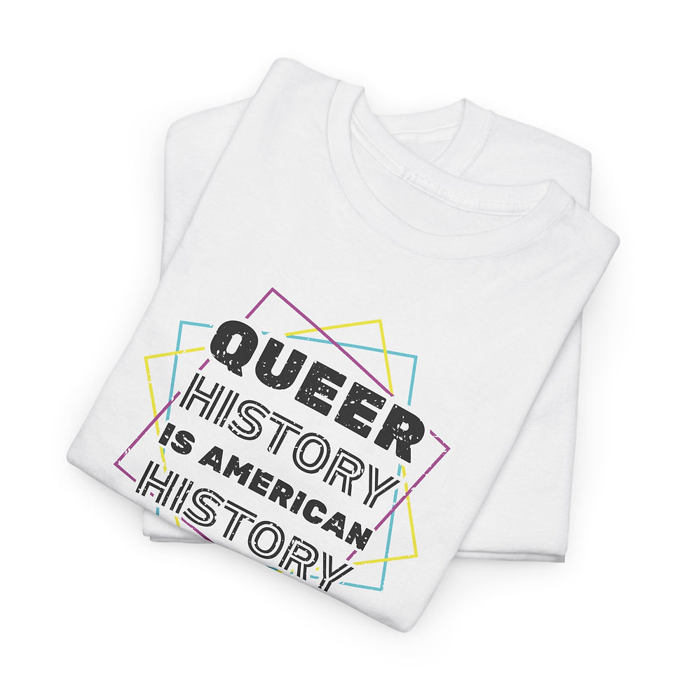 Thumbnail: Queer History Is American History Tee | Gay Pride Graphic