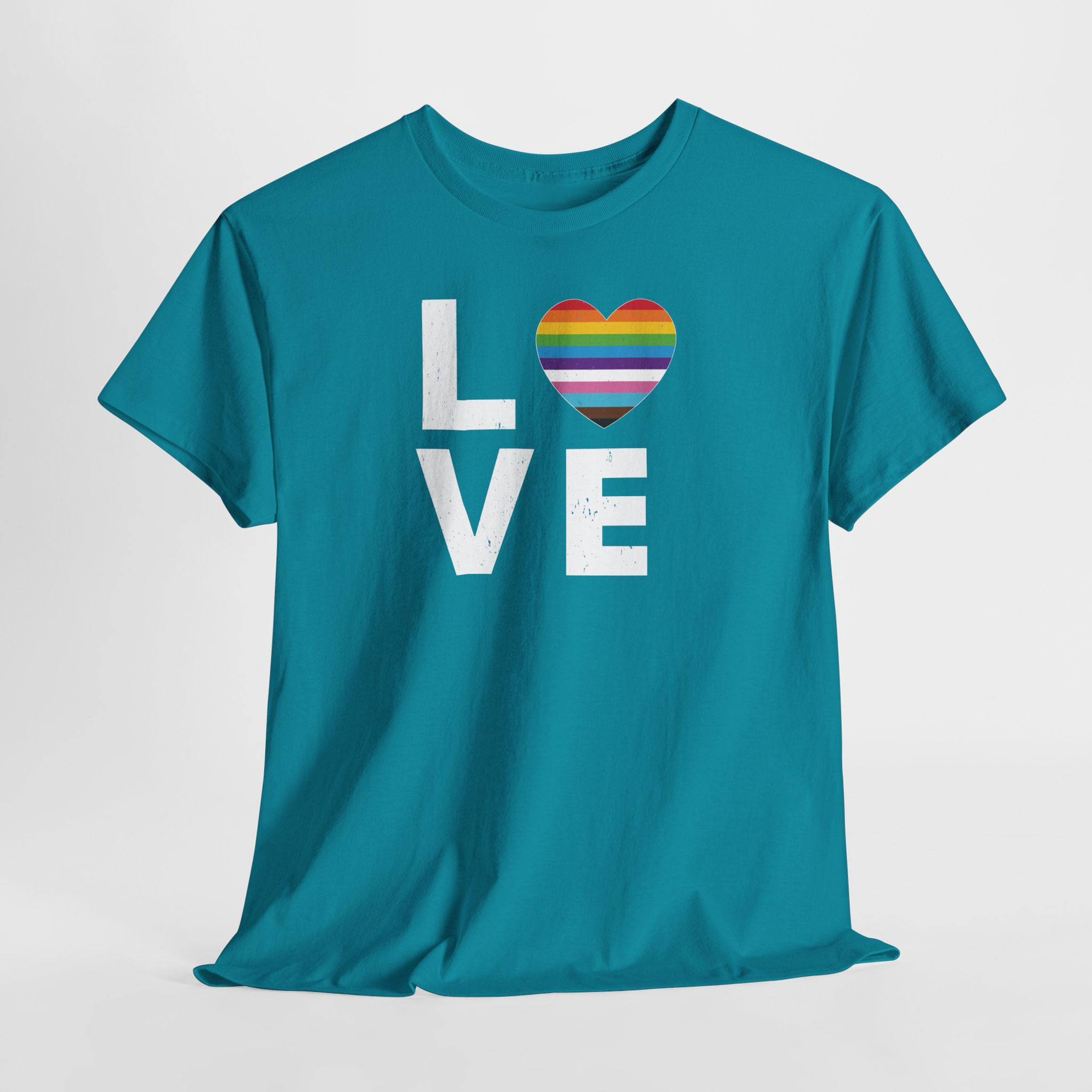 Inclusive Love - Rainbow Heart T-Shirt | Pride Graphic Tee