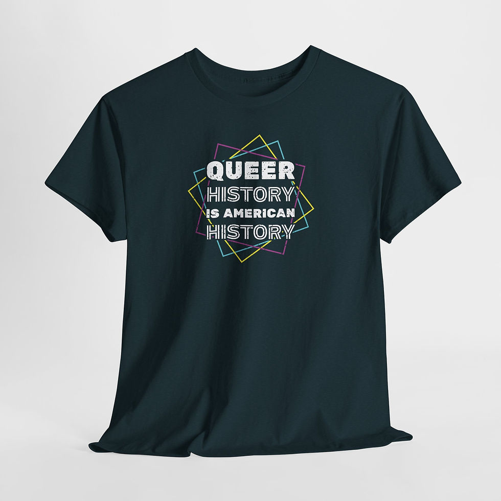 Thumbnail: Queer History Is American History Tee | Gay Pride Graphic
