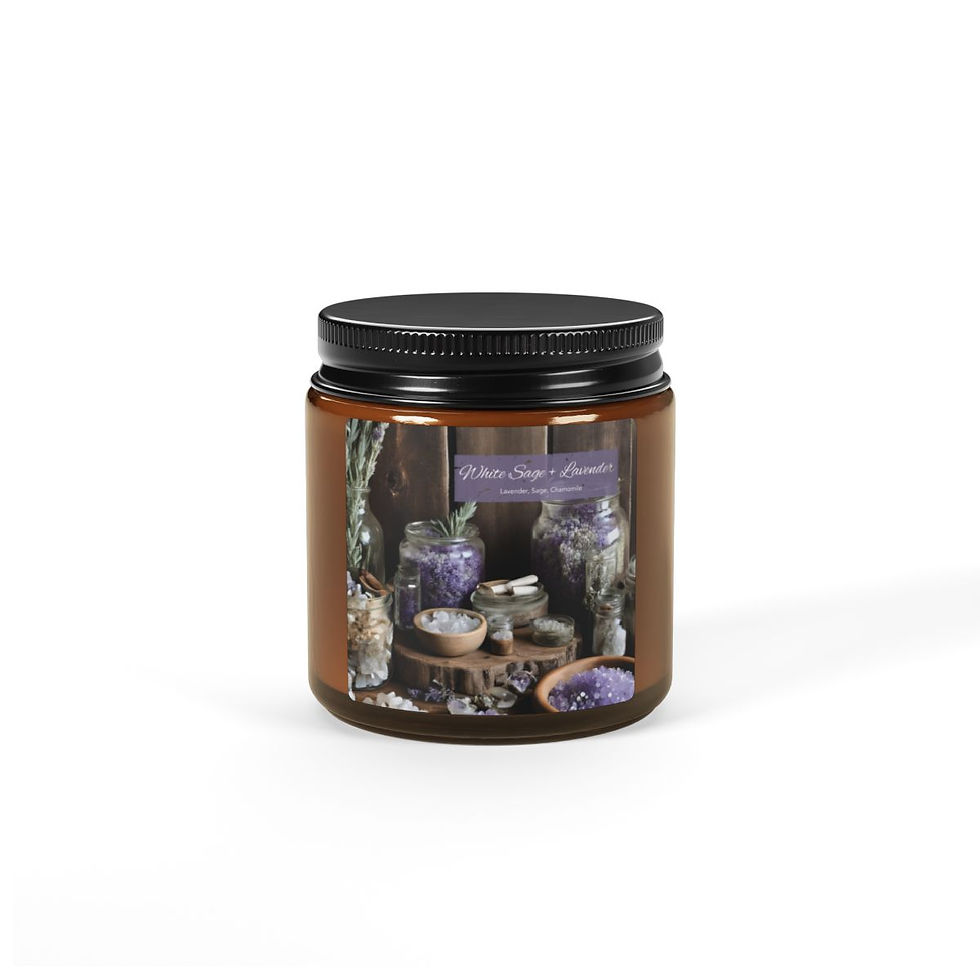Scented Soy Candle (Amber Jar)