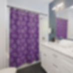 Purple Wiccan Shower Curtain