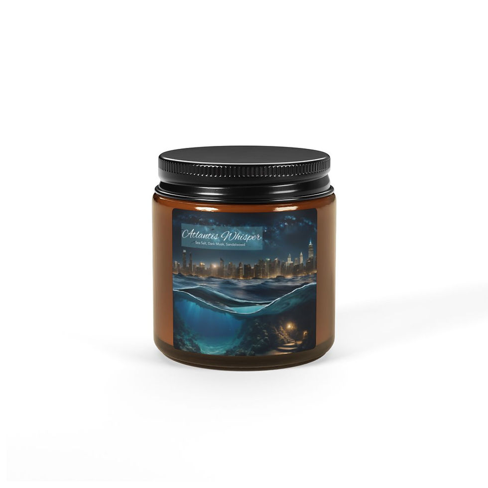 Scented Soy Candle (Amber Jar)