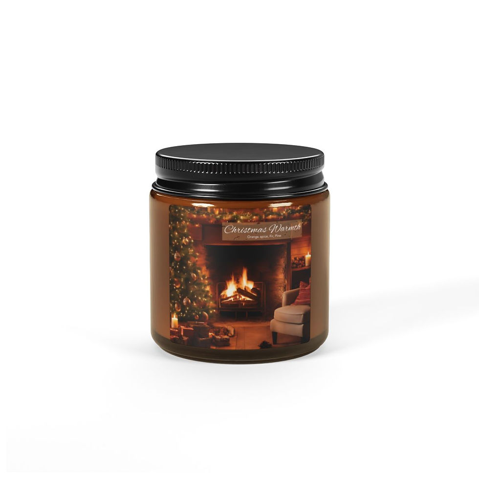 Scented Soy Candle (Amber Jar)