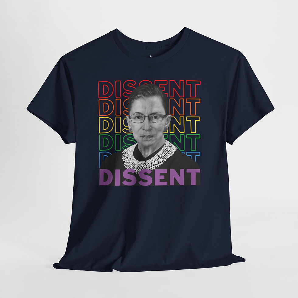 Thumbnail: RBG - Dissent Rainbow - Unisex Heavy Cottom Tee