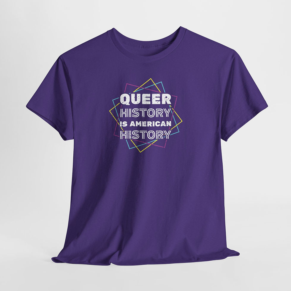 Thumbnail: Queer History Is American History Tee | Gay Pride Graphic