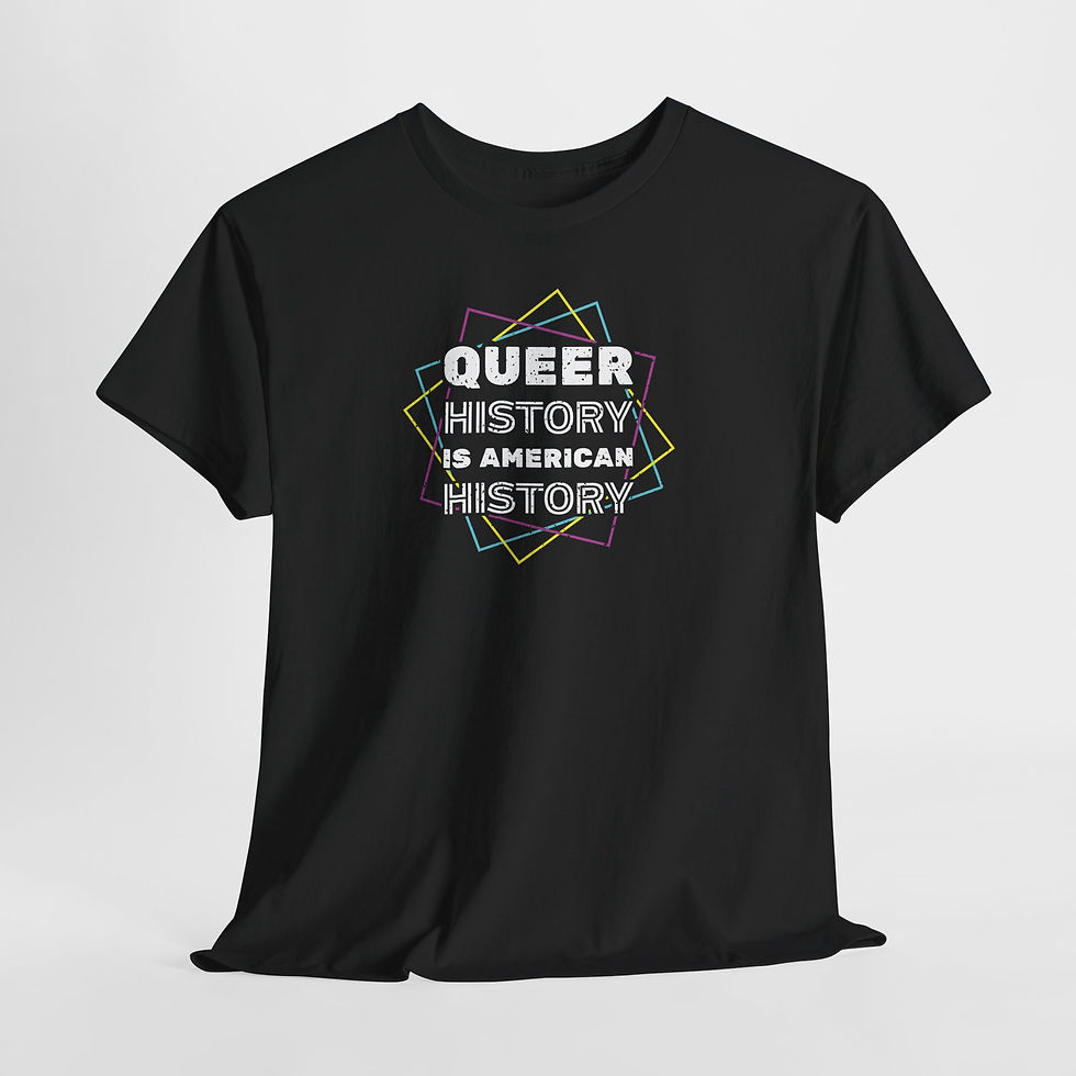Thumbnail: Queer History Is American History Tee | Gay Pride Graphic