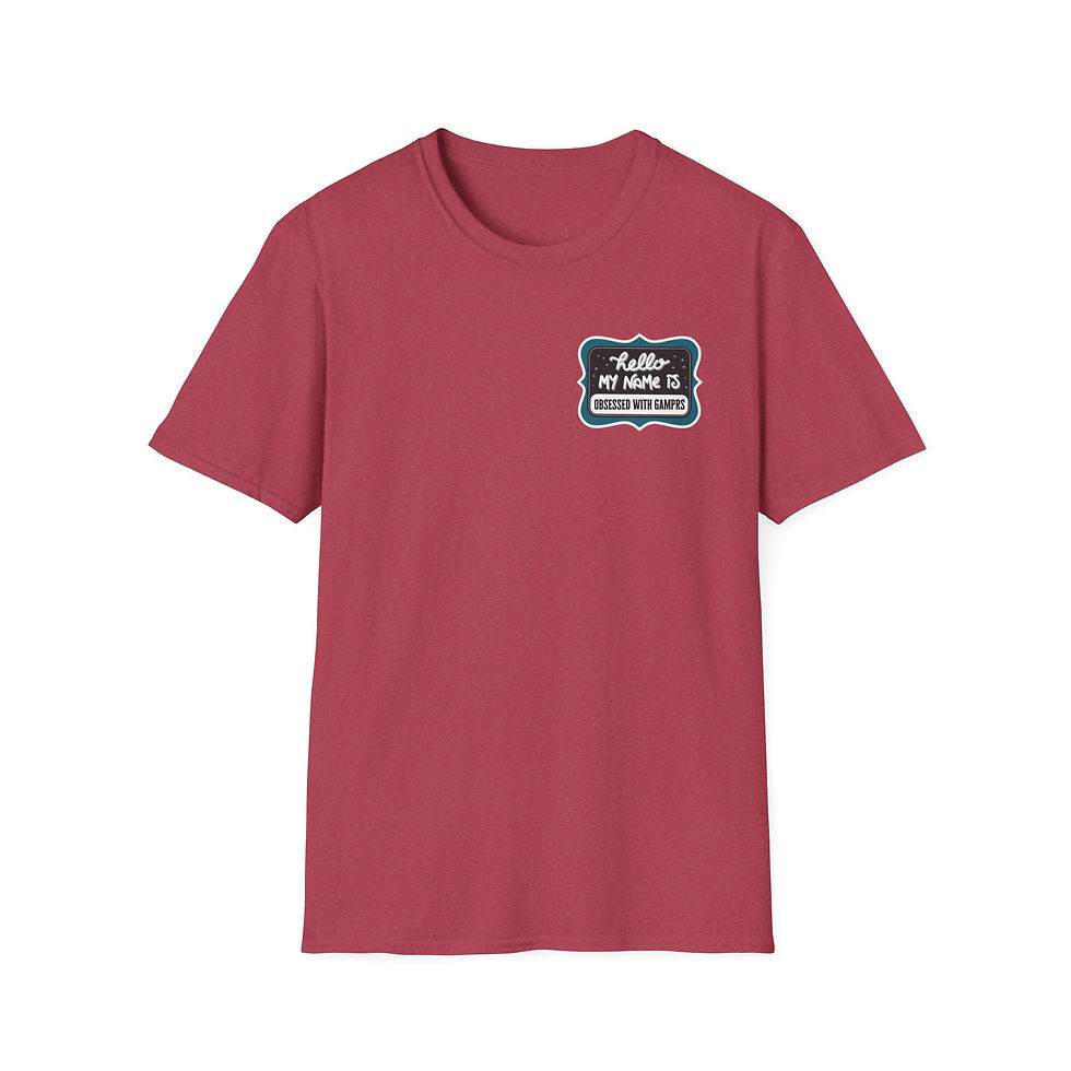 Thumbnail: Unisex Softstyle T-Shirt: Obsessed With Gamprs Name Tag