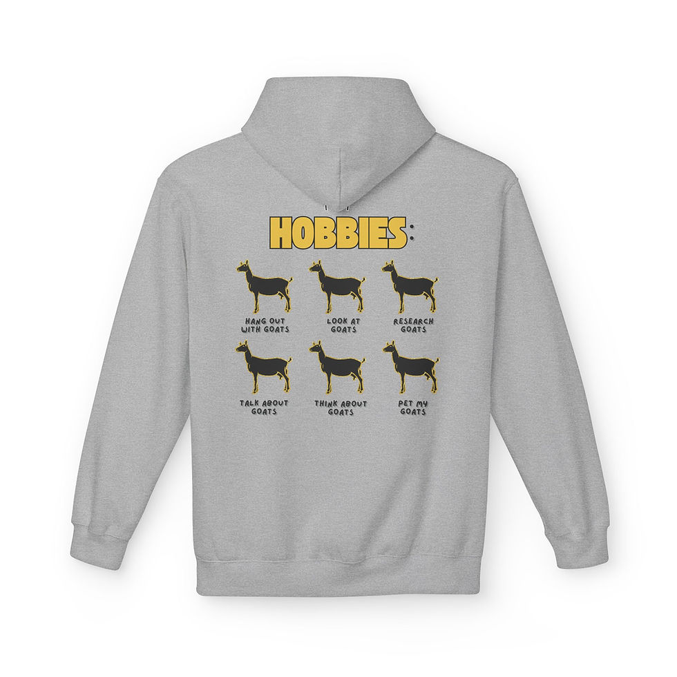 Thumbnail: Unisex Softstyle Fleece Hoodie- Dairy Goats Are My Hobby