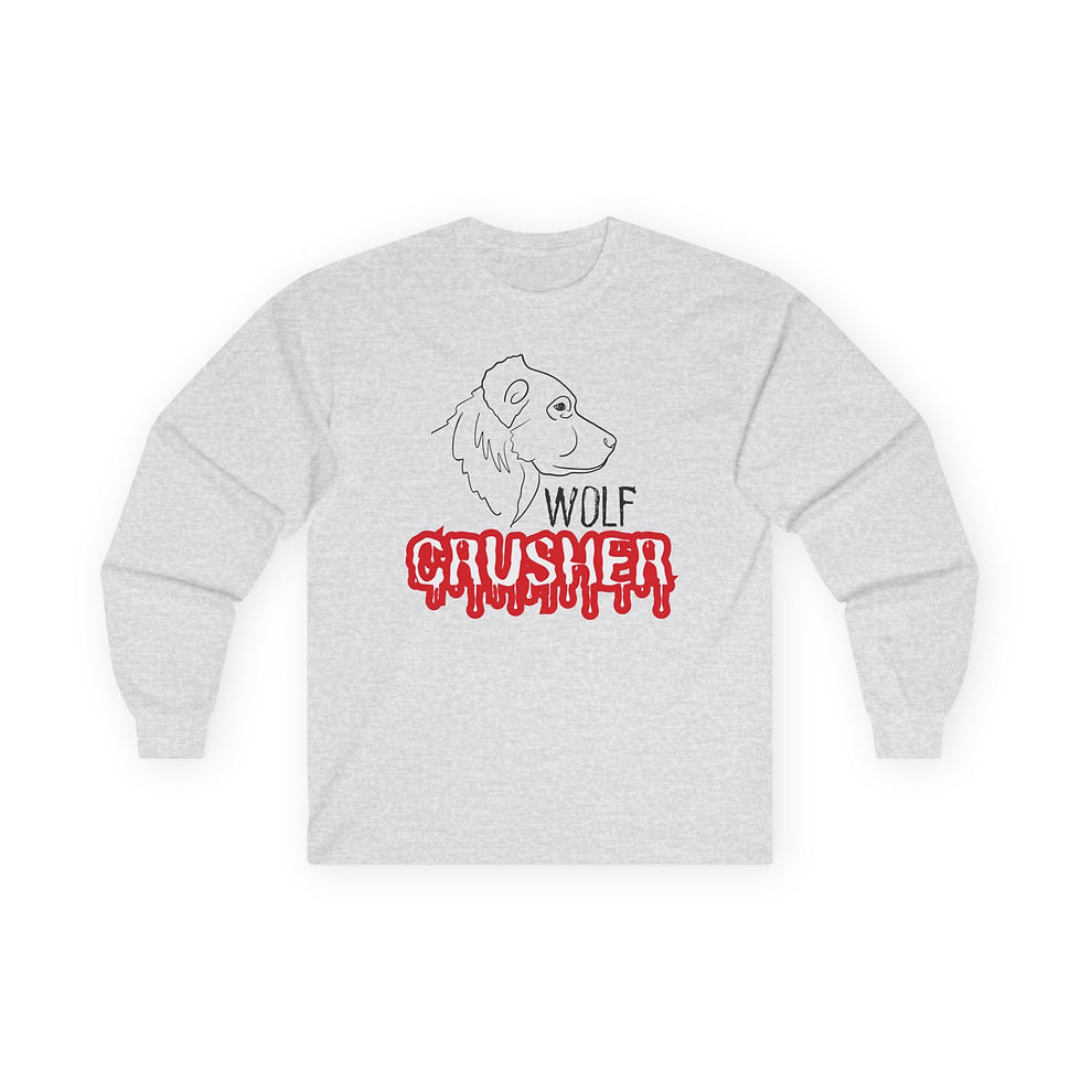 Thumbnail: Unisex Long Sleeve T-Shirt - Gampr Wolf Crusher
