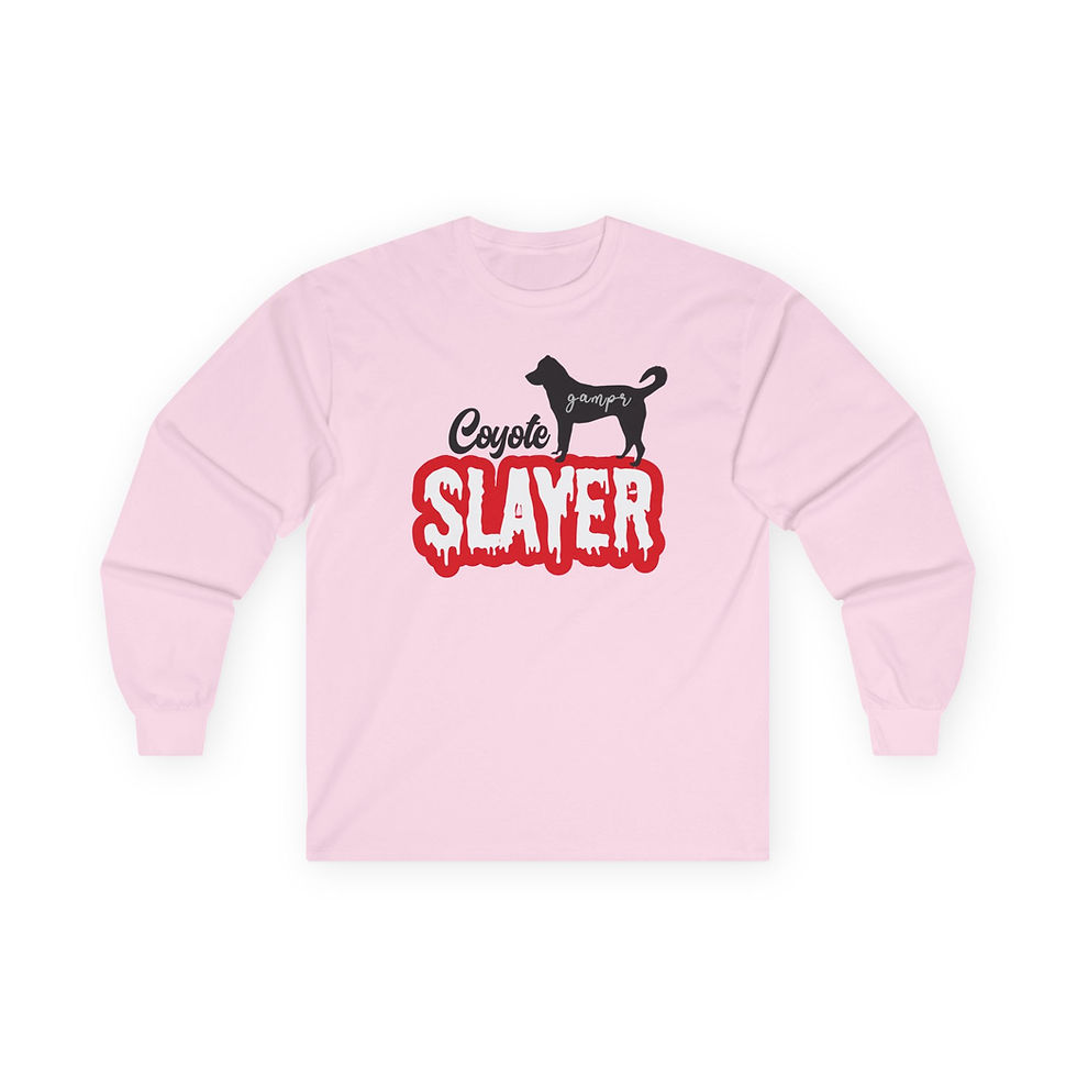 Thumbnail: Unisex Long Sleeve T-Shirt - Gampr Coyote Slayer